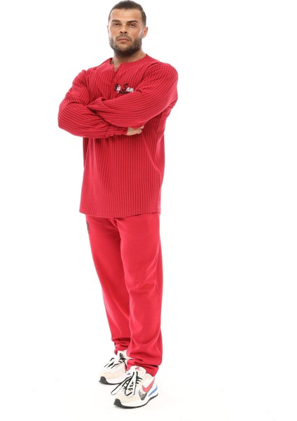 Erkek Bordo Kışlık Sweatshirt Big Sam 4711 fırsatları