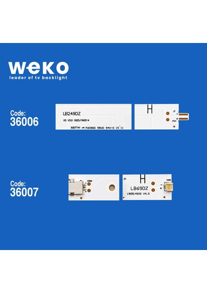 WKSET-6077 36006X6 36007X6 500TT41/42 V4 12 Adet LED Bar