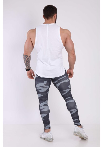 Fitness Spor Atlet Gym Tank Top Determined fırsatları