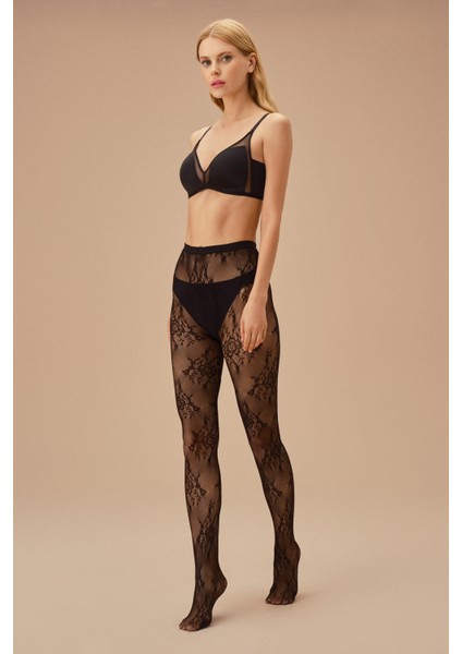 Fishnet Lace Külotlu Çorap fiyatları