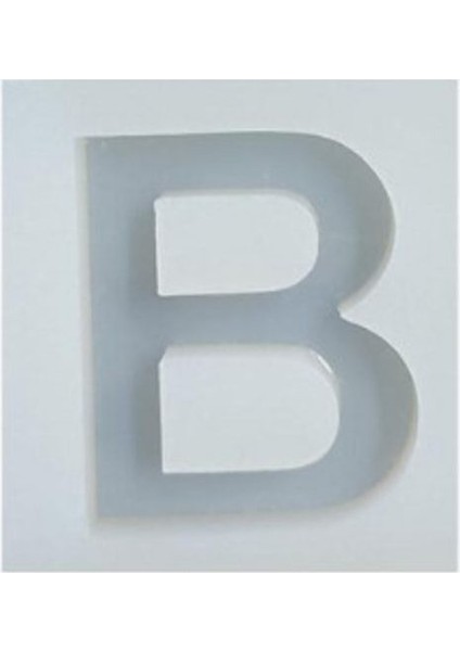 Epoksi Reçine B Harfi Tekli Silikon Kalıp