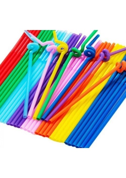 Karışık Renk Fosforlu Artistik Pipet Ince 50 Li Paket 26X0,6 cm fiyatları