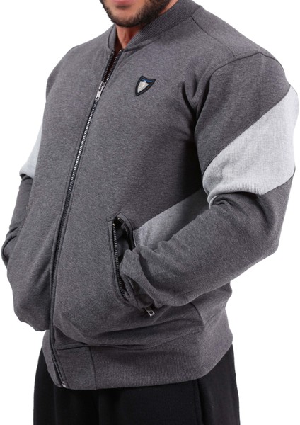 Antrasit Fermuarlı Kışlık Eşofman Üstü Ceket Stilya 3609 fiyatları