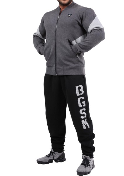 Antrasit Fermuarlı Kışlık Eşofman Üstü Ceket Stilya 3609 fırsatları