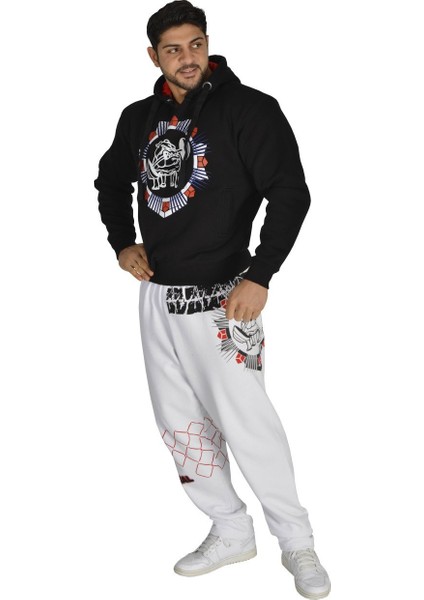 Kapşonlu Siyah Kışlık Swetaer Big Sam 4700