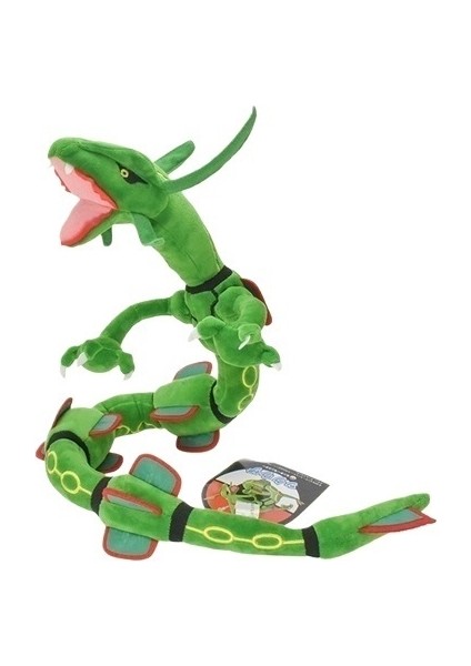 80 cm Rayquaza Büyük Göksel Ejderha Peluş Oyuncak Yeşil Büyük Yılan Peluş Oyuncak (Yurt Dışından)