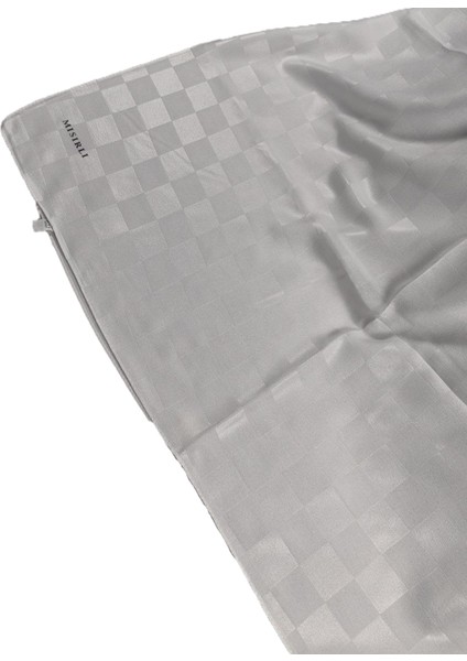 Krep Jakar Dama Desen Şal 75X190 cm - Beyaz fiyatları