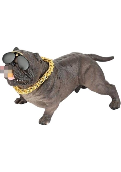 Torpido Üstü Simülasyon Pitbull Köpek Dekorasyon Gri / ICSE10