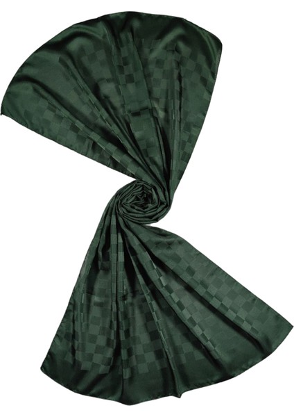 Emproyal Jan Jan Jakar Dama Desen Şal 75X190 cm - Zümrüt