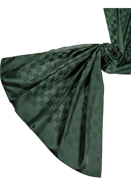 Emproyal Jan Jan Jakar Dama Desen Şal 75X190 cm - Zümrüt