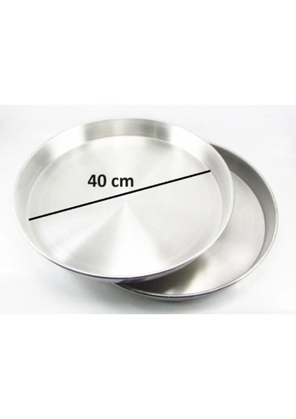 Alüminyum Fırın Tepsi Iç Çap: 40 cm Yükseklik: 4,5 cm