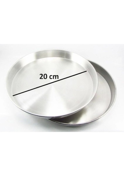 Alüminyum Fırın Tepsi Iç Çap: 20 cm Derinlik: 4,5 cm