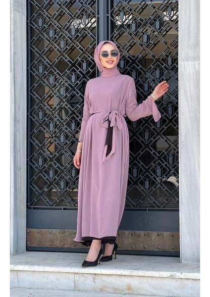 Pıeef Elbise 2294 Pudra - Siyah