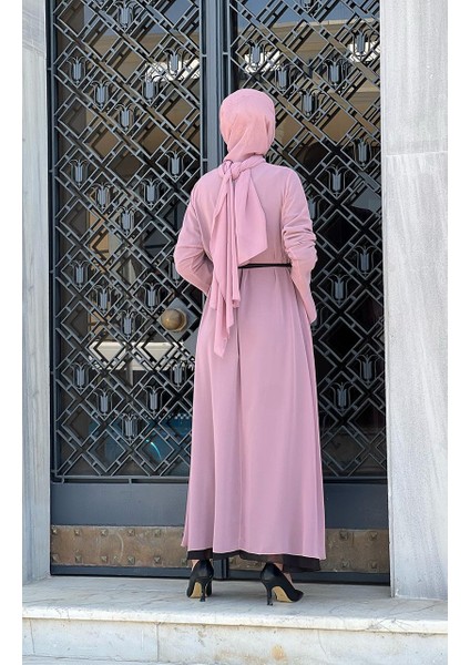 Pıeef Elbise 2294 Pudra - Siyah