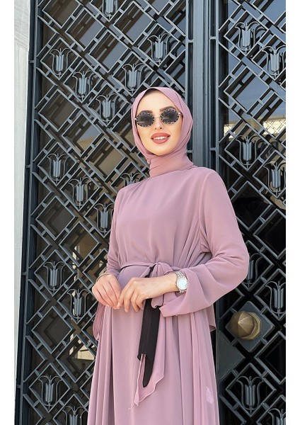 Pıeef Elbise 2294 Pudra - Siyah