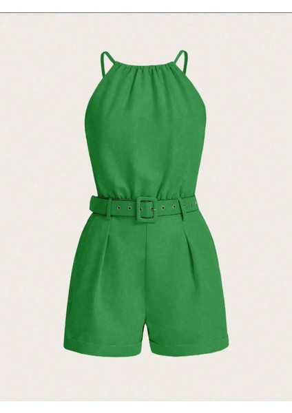 Kadın Boyundan Ip Askılı Bluz ve Kısa Ikili Takım fırsatları