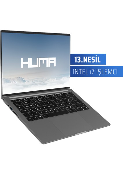 Huma H4 V4.2.3 Silver Intel Core i7 1360P 16 GB RAM 500 GB SSD Windows 11 14'' QHD 90 Hz Taşınabilir Bilgisayar