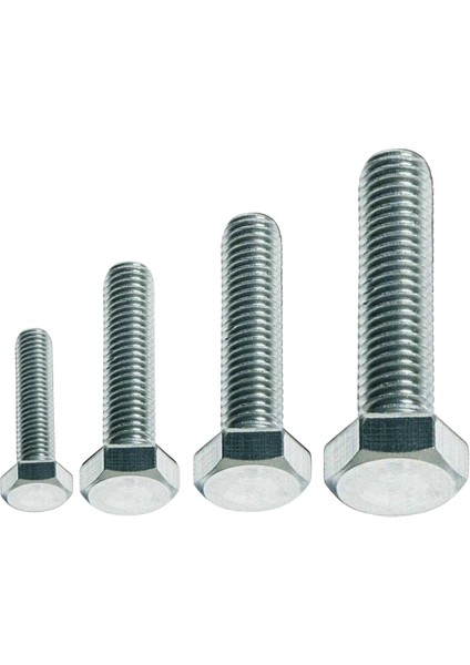 DIN933 M10*16 mm Galv. Kaplamalı Cıvata 200 Adet