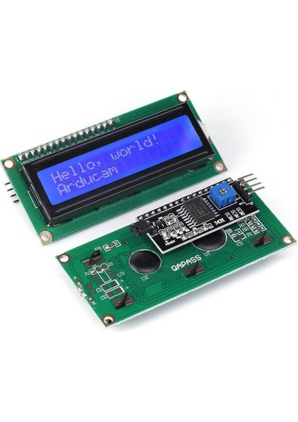 LCD Ekran I2C 1602 Iıc /ıı2c Modülü ile 16X02 I2C Modül