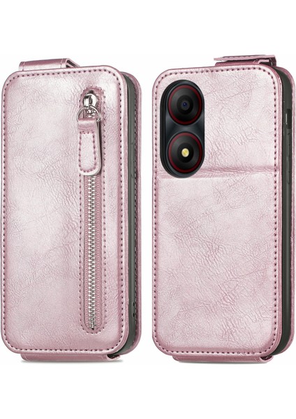 Zte Blade A34 Için Fermuarlı Cüzdan Dikey Flip Case (Yurt Dışından) fiyatları