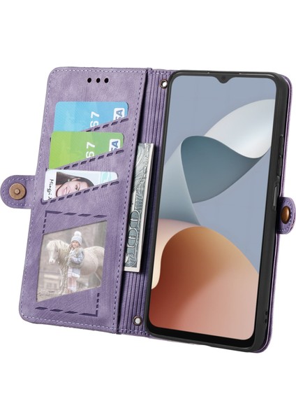 Zte Blade A34 Için Geometrik Fermuarlı Telefon Kılıfı (Yurt Dışından) modelleri