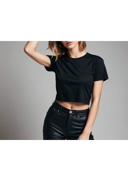 Siyak Kadın Crop Şık Ve Rahat Crop Tshirt Koleksiyonu Renkli Yaz Cropları Ümodern Klasik Sokak Modası Sportif Crop Top Şehirli Kadın Cropları Trend Crop Tişört indirimleri