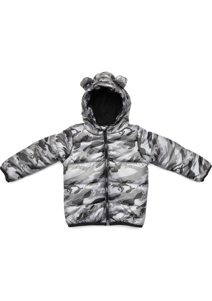 Basic Metraj Baskılı Kulaklı Kapüşonlu Mont Erkek Bebek fiyatları