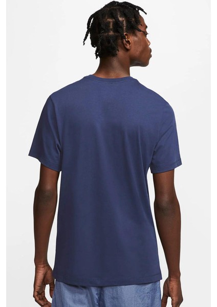 Sportswear Futura Swoosh Logo Tee T Shirt Unisex Baskılı Tişört Lacivert fiyatları