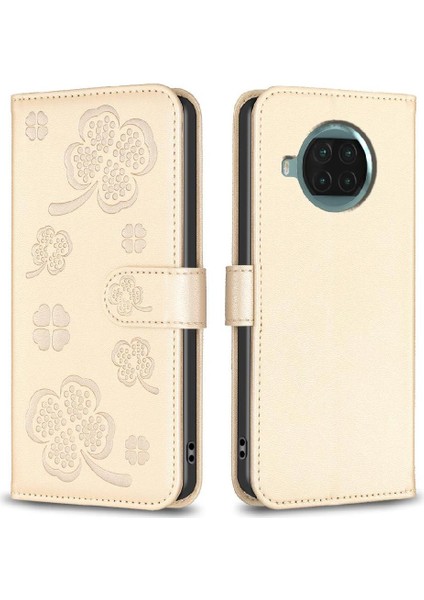 Xiaomi 10T Lite Yonca Çiçek Çok Renkli Pu Deri Kart Için Flip Case (Yurt Dışından)