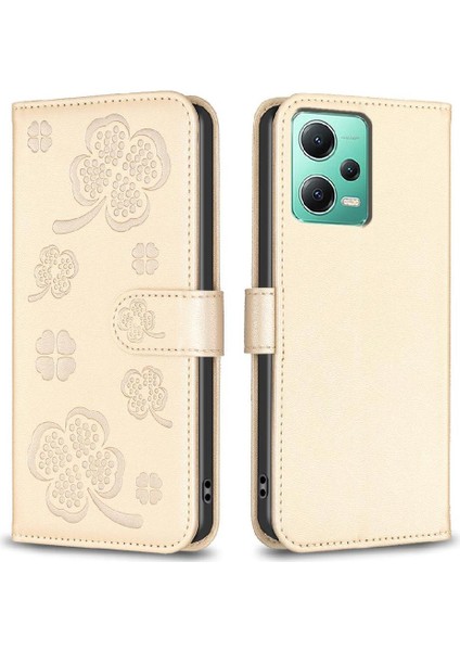 Xiaomi Redmi Not 12 Için Flip Case 5g Pu Deri Çok Renkli Kart Yuvaları (Yurt Dışından)