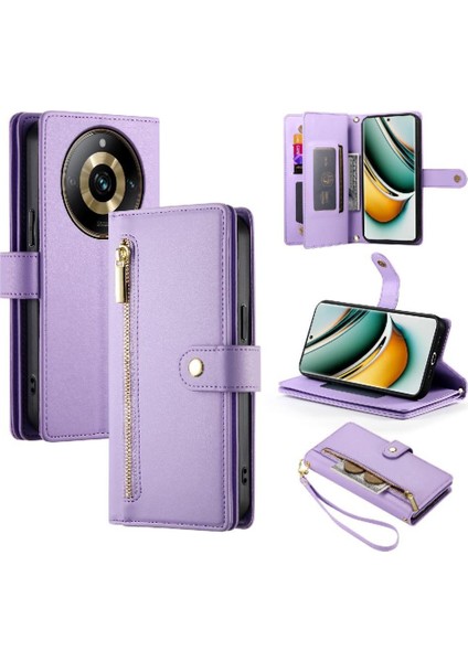 Realme 11 Pro 5g Cüzdan Bölmesi Kickstand Kart Yuvaları Için Flip Case (Yurt Dışından)