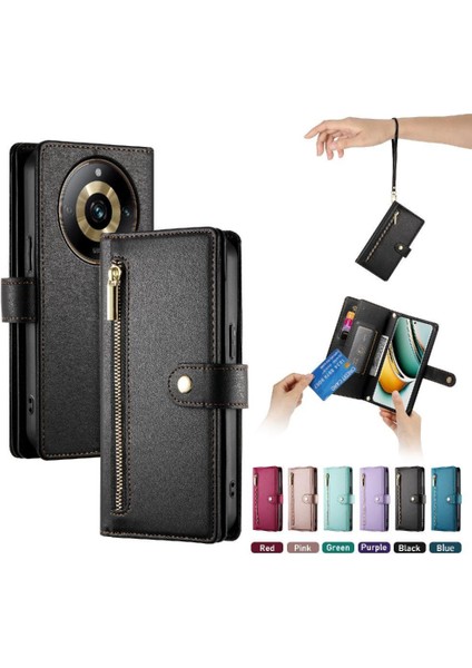 Realme 11 Pro 5g Cüzdan Bölmesi Kickstand Kart Yuvaları Için Flip Case (Yurt Dışından)