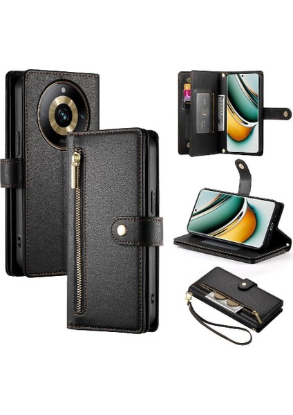 Realme 11 Pro 5g Cüzdan Bölmesi Kickstand Kart Yuvaları Için Flip Case (Yurt Dışından)