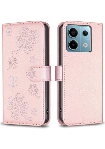 Xiaomi Poco X6 Için Flip Case Pu Deri Kart Yuvaları Tutucu Kickstand Cüzdan (Yurt Dışından)