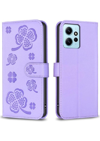 Xiaomi Redmi Not 12 Için Flip Case 4g Çok Renkli Cüzdan Kart Yuvaları Tutucu (Yurt Dışından)