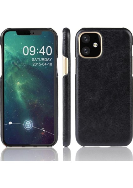 IPhone 11 Için Retro Durumda Koruyucu Kapak Retro Lychee Desen Anti (Yurt Dışından)