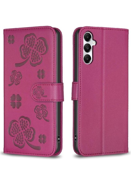 Samsung Galaxy S23 Fe 5g Yonca Çiçek Çok Renkli Pu Cüzdan Için Flip Case (Yurt Dışından)