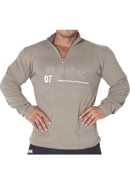 Haki Fitness Sweatshirt Big Sam 4504