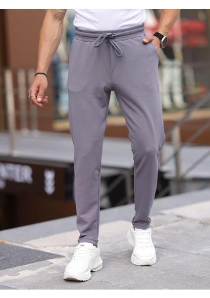 Erkek Yandan Cepli Beli Lastikli Bağcıklı Relaxed Fit Rahat Kesim Jogger Pantolon