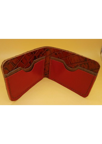 Deri Tamamen El Emeği Cüzdan 22CM*8CM * 1 Banknot Alanı 4 Kart Bölmesi V4 modelleri