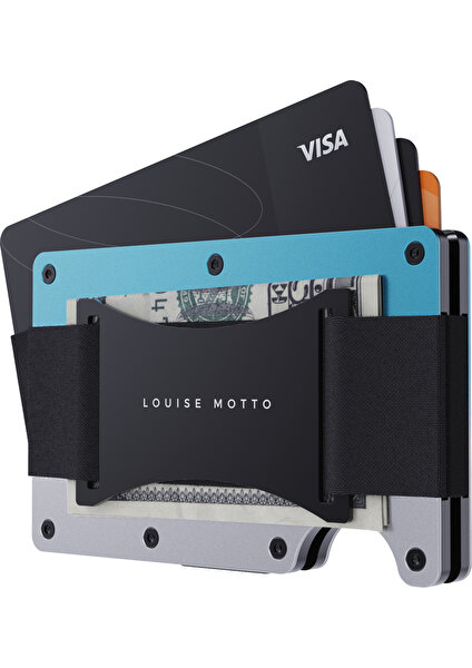 Louise Motto - Cardx - Beach Strap - Yeni Nesil Minimalist Metal Cüzdan, Kartlık - Rfid , Kadın Erkek