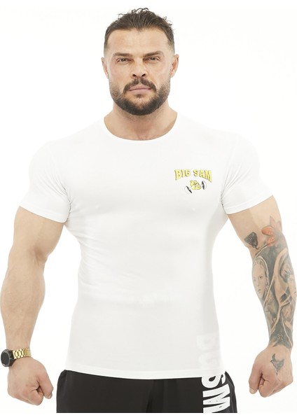 Slim Fit Esnek Tişört Big Sam 2753