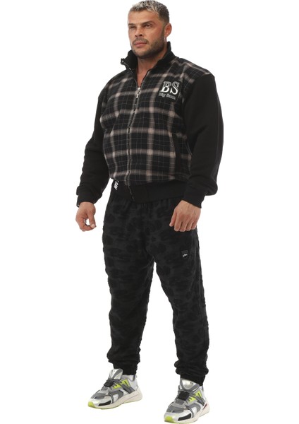 Ekoseli Siyah Ceket Big Sam 3585 indirimleri