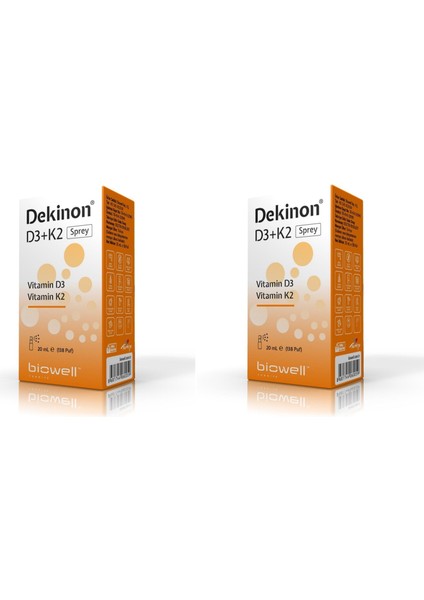 Dekinon D3 K2 Sprey 20 Ml 130 Puf X 2 Adet