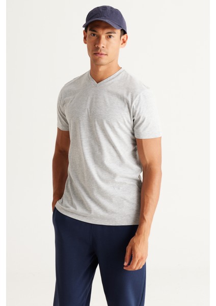 2'li Paket Slim Fit Dar Kesim Pamuklu Basic Tişört modelleri