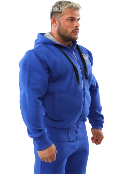 Kapşonlu Mavi Eşofman Üstü Big Sam 3612 fırsatları