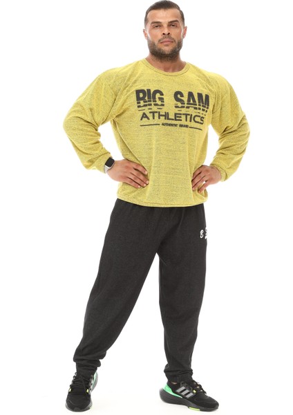 Sarı Havlu Kışlık Sweater Big Sam 4693