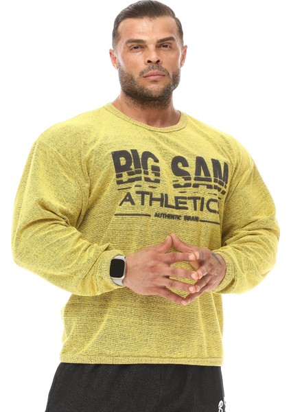 Sarı Havlu Kışlık Sweater Big Sam 4693