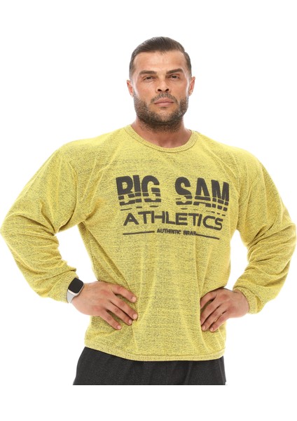 Sarı Havlu Kışlık Sweater Big Sam 4693
