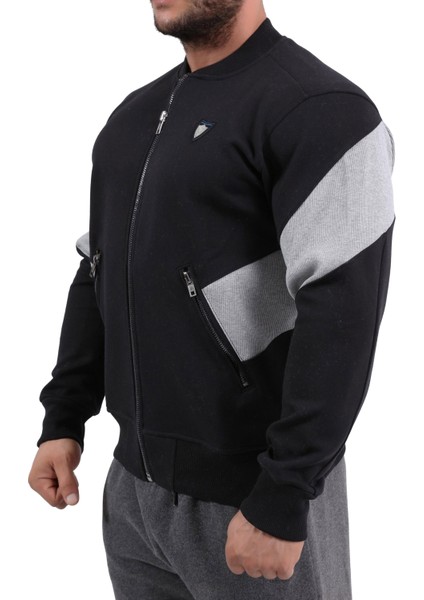 Gri Garnili Kışlık Eşofman Üstü Ceket Stilya 3610 fırsatları